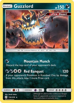 Guzzlord 136/236 - Cosmic Eclipse Reverse Holofoil - Poke-Collect