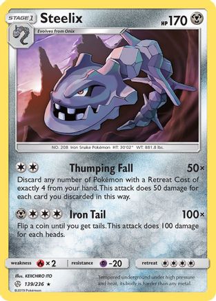 Steelix 139/236 - Cosmic Eclipse Holofoil - Poke-Collect
