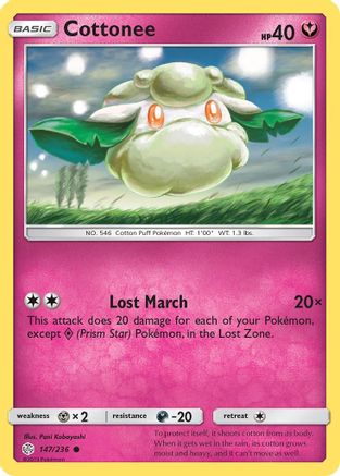 Cottonee 147/236 - SM  Cosmic Eclipse - Poke-Collect