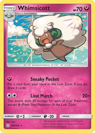 Whimsicott 148/236 - Cosmic Eclipse - Poke-Collect