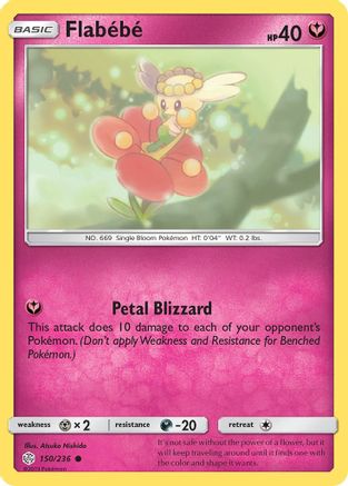 Flabebe - 150/236 150/236 - SM  Cosmic Eclipse - Poke-Collect