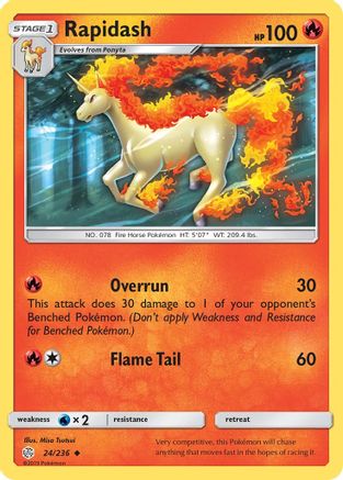 Rapidash 24/236 - SM  Cosmic Eclipse - Poke-Collect