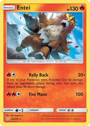Entei 28/236 - SM  Cosmic Eclipse - Poke-Collect
