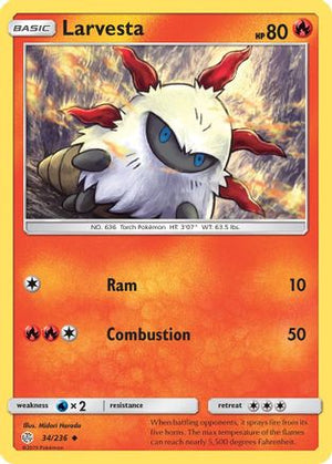 Larvesta 34/236 - Cosmic Eclipse - Poke-Collect