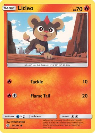 Litleo 36/236 - Cosmic Eclipse - Poke-Collect