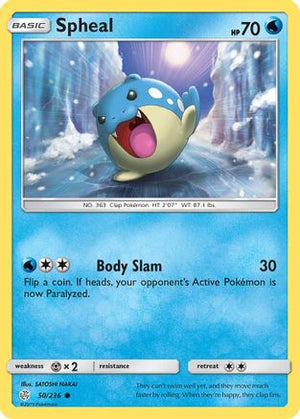Spheal 50/236 - Cosmic Eclipse Reverse Holofoil - Poke-Collect
