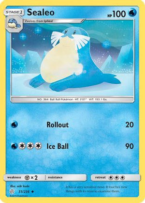 Sealeo 51/236 - Cosmic Eclipse Reverse Holofoil - Poke-Collect