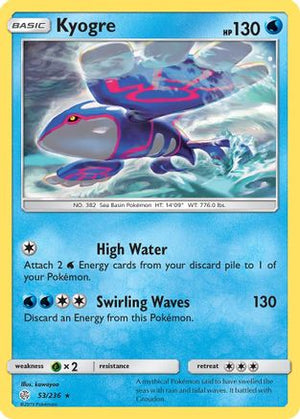 Kyogre 53/236 - Cosmic Eclipse Reverse Holofoil - Poke-Collect