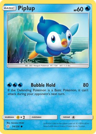 Piplup 54/236 - SM  Cosmic Eclipse - Poke-Collect