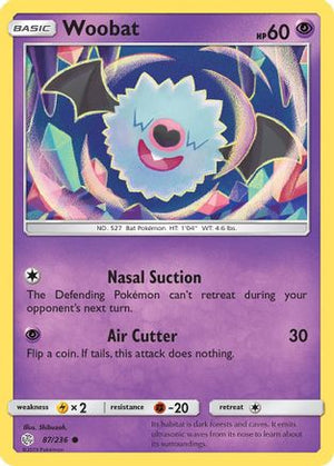 Woobat 87/236 - Cosmic Eclipse Reverse Holofoil - Poke-Collect