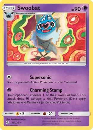 Swoobat 88/236 - Cosmic Eclipse - Poke-Collect