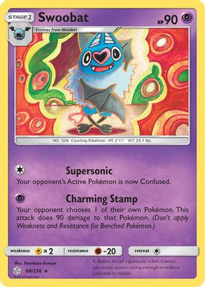 Swoobat 88/236 - Cosmic Eclipse - Poke-Collect