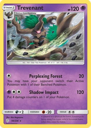 Trevenant 94/236 - Cosmic Eclipse Reverse Holofoil - Poke-Collect