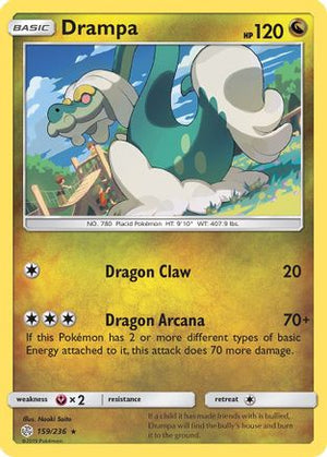 Drampa 159/236 - SM  Cosmic Eclipse Reverse Holofoil - Poke-Collect