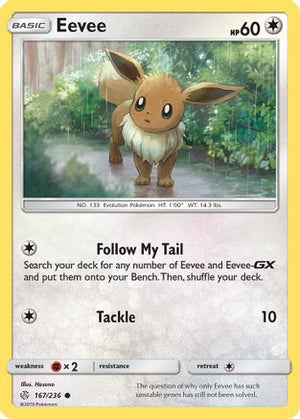 Eevee - 167/236 167/236 - SM  Cosmic Eclipse - Poke-Collect