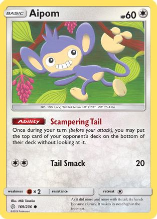 Aipom 169/236 - Cosmic Eclipse - Poke-Collect