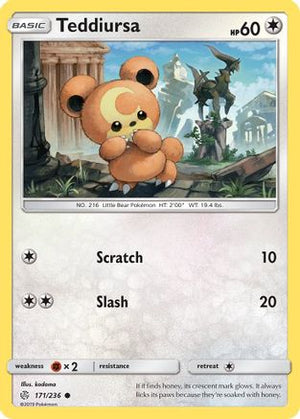 Teddiursa 171/236 - Cosmic Eclipse Reverse Holofoil - Poke-Collect