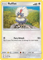 Rufflet 177/236 - SM  Cosmic Eclipse Reverse Holofoil - Poke-Collect