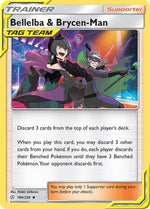 Bellelba & Brycen-Man 186/236 - SM  Cosmic Eclipse Reverse Holofoil - Poke-Collect