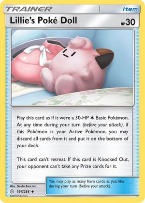 Lillie's Poké Doll 197/236 - Cosmic Eclipse Reverse Holofoil - Poke-Collect