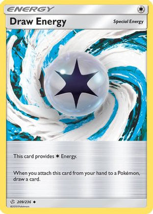 Draw Energy 209/236 - SM  Cosmic Eclipse Reverse Holofoil - Poke-Collect