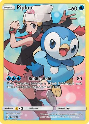 Piplup 239/236 - Cosmic Eclipse Holofoil - Poke-Collect
