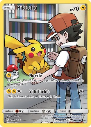 Pikachu (Secret) 241/236 - SM  Cosmic Eclipse Holofoil - Poke-Collect