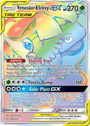 Venusaur & Snivy-GX 249/236 - Cosmic Eclipse Holofoil - Poke-Collect