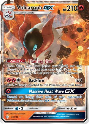 Volcarona-GX 35/236 - Cosmic Eclipse Holofoil - Poke-Collect