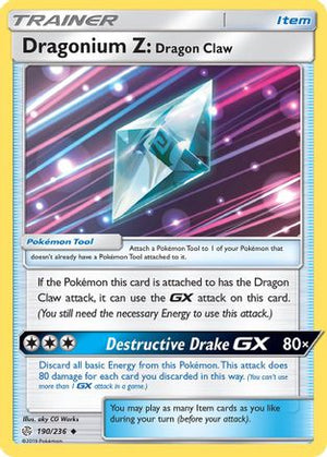 Dragonium Z: Dragon Claw 190/236 - SM  Cosmic Eclipse Reverse Holofoil - Poke-Collect