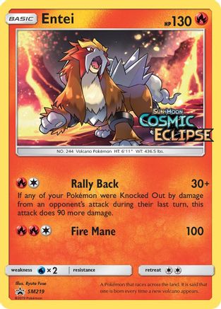 Entei SM219/248 - SM Black Star Promos Holofoil - Poke-Collect