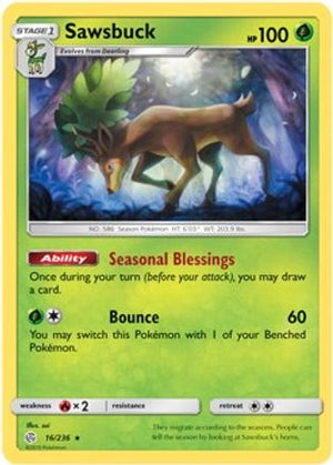Sawsbuck - 16/236 (Prerelease Kit Exclusive) 16 - Deck Exclusives - Poke-Collect