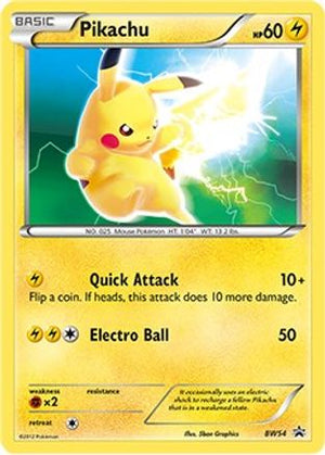 Pikachu BW54/101 - BW Black Star Promos - Poke-Collect