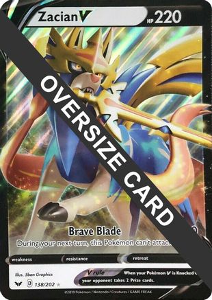 Zacian V - 138/202 138 - Jumbo Cards Holofoil - Poke-Collect