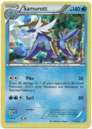 Samurott - 31/114 (Cracked Ice Holo) 31 - Deck Exclusives Holofoil - Poke-Collect