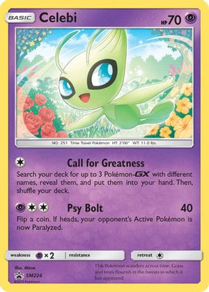 Celebi SM224/248 - SM Black Star Promos Holofoil