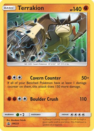 Terrakion SM223/248 - SM Black Star Promos Holofoil - Poke-Collect