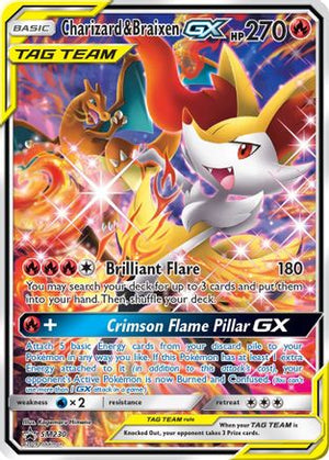 Charizard & Braixen-GX SM230/248 - SM Black Star Promos Holofoil