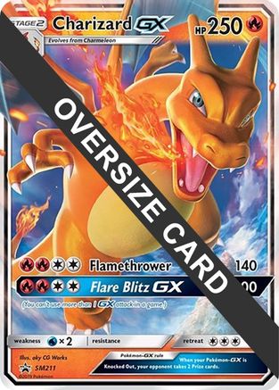 Charizard GX - SM211 (SM Black Star Promo) SM211 - Jumbo Cards Holofoil - Poke-Collect