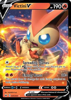 Victini V 25/202 - Sword & Shield Holofoil