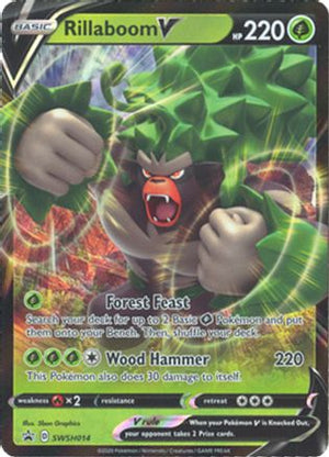 Rillaboom V SWSH014/307 - SWSH Black Star Promos Holofoil - Poke-Collect