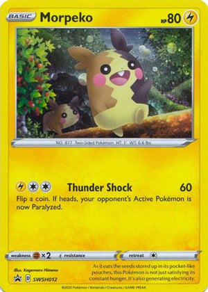 Morpeko SWSH012/307 - SWSH Black Star Promos Holofoil - Poke-Collect