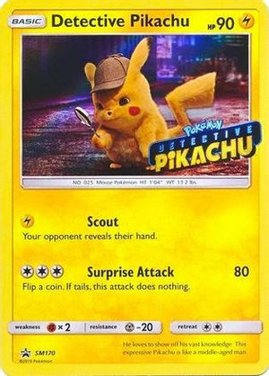 Detective Pikachu - SM170 (Stamped) SM170 - SM Promos Holofoil