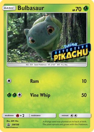 Bulbasaur - SM198 (Detective Pikachu Stamped) SM198/248 - SM Promos Holofoil - Poke-Collect