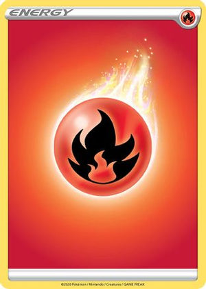 Fire Energy - SWSH01 Sword & Shield Base Set Reverse Holofoil - Poke-Collect