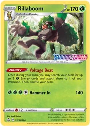 Rillaboom SWSH006/307 - SWSH Black Star Promos Holofoil