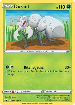 Durant 8/202 - SWSH01 Sword & Shield Base Set - Poke-Collect