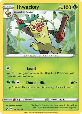 Thwackey 12/202 - Sword & Shield - Poke-Collect