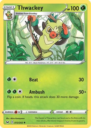 Thwackey 13/202 - Sword & Shield - Poke-Collect