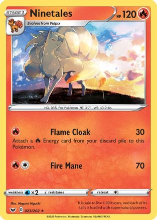 Ninetales 23/202 - SWSH01 Sword & Shield Base Set - Poke-Collect
